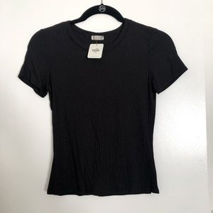 Free People Black T-shirt